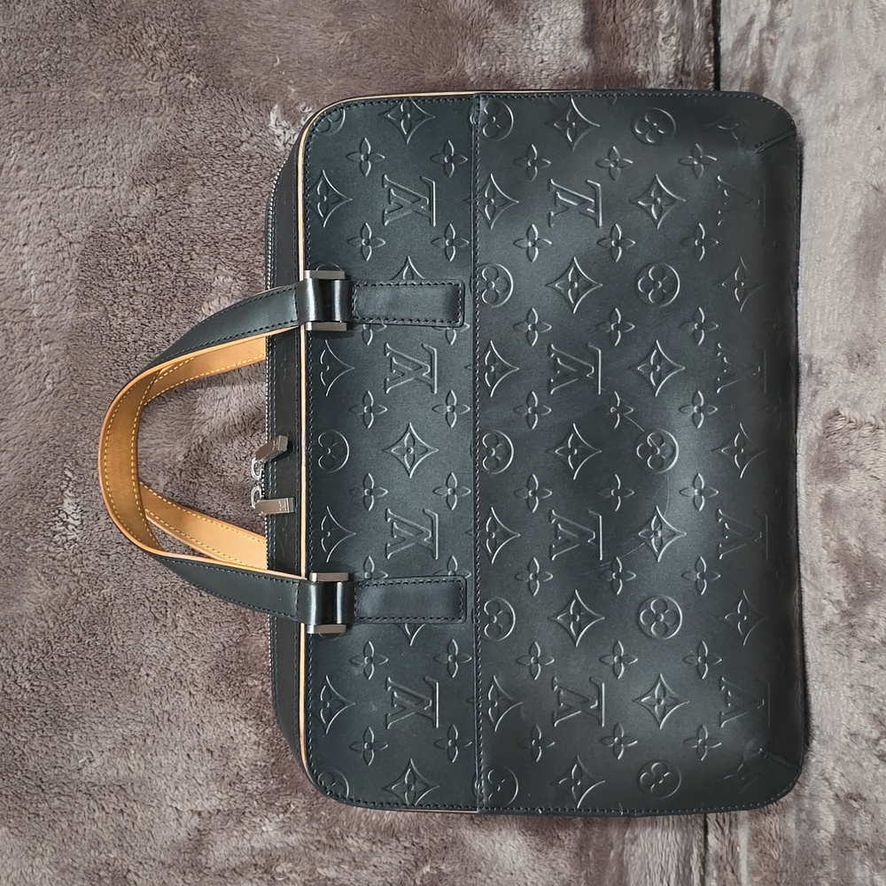 👜Authentic Pre-owned👜 Louis Vuitton Mat Monogram Malden Dark Grey
